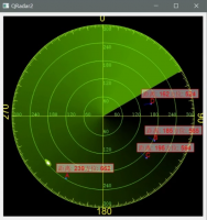 Qt实现的一个雷达扫描的功能，可改变雷达扫描的方式（圆周扫描