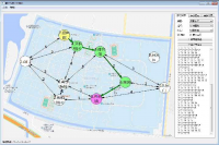 Qt校园导航，最短路径，c++校园地图导航