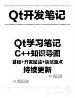 QT开发入门笔记，知识导图，QT语言入门 编程学习入门 ，Q