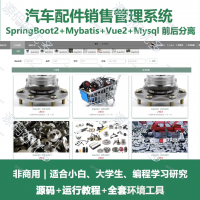 汽车配件销售管理系统源码 Java+SpringBoot+V