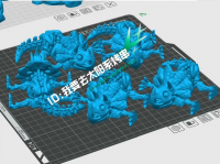 【自动发货】3d打印 骨架三角龙 5只摆盘 带底座
