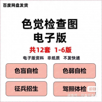 【自动发货】色盲色弱检测图图片合集（第二五六版）