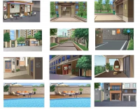 An素材60个场景背景设计素材An素材60个都市场景背景素材