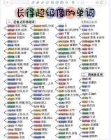 易混单词一次识破长得超级像的单词！直接一次性背完！