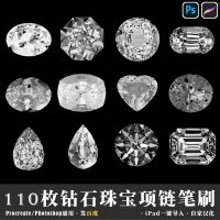 Procreate笔刷110枚设计素材Procreate笔刷