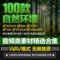 视频素材自然音效田园环境大自然森林虫鸣鸟叫河溪流水声乡村田园