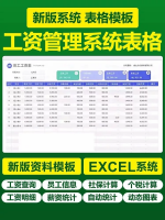 工资表社保个税自动计算工资薪酬核算管理excel表格自动计算