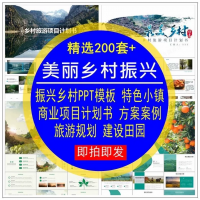 美丽乡村振兴设计素材美丽乡村振兴商业项目计划书_旅游规划建设