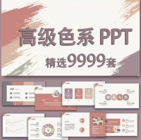 莫兰迪风PPT模板秒发100000套含莫兰迪风高端大气PPT