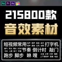 音效素材包PrAuAeFcpx剪辑转场后期bgm音频配