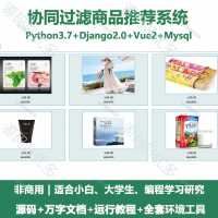 协同过滤商品推荐系统源码_Python+Django_万字文