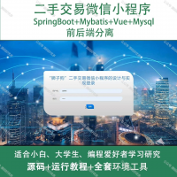 二手交易微信小程序_Java_SpringBoot_Vue