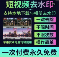 短视频批量下载去水印软件抖音快手B站西瓜视频