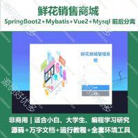 鲜花销售商城系统源码_SpringBoot_Vue_万字文档