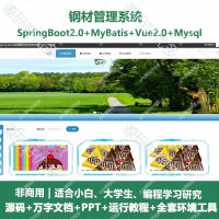 钢材销售管理系统源码_Java+SpringBoot+Vue
