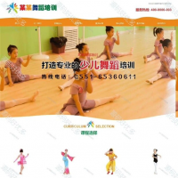 舞蹈培训模板11页html静态页面网页设计