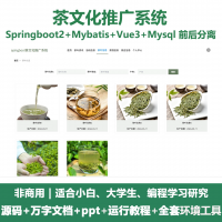 茶文化推广系统源码_Java+SpringBoot+Vue3
