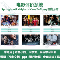 电影评价系统源码_Java+SpringBoot+Vue_万