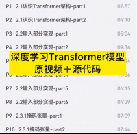 【自动发货】深度学习Transformer模型教程，原视频含