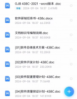 【自动发货】GJB和438C全套模板资料，包含软件研制任务书