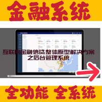 Axure原型后台系统方案送PPT模板互联网金融信贷整体原型