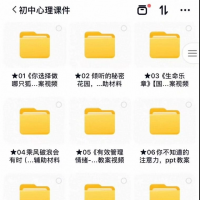 【心理学课件打包】初高中心理课件，共380个心理课程，基本都