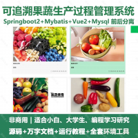可追溯果蔬生产过程的管理系统_java_SpringBoot