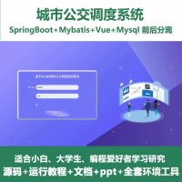 城市公交调度系统源码_java_SpringBoot_Vu