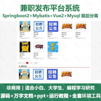 兼职发布平台_java_SpringBoot_Vue+设计文