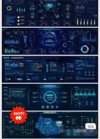 154套大数据可视化，大数据可视化HTML模板，数据可视化大