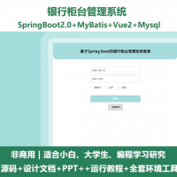 银行柜台管理系统_java_SpgBoot_Vue_设计文档