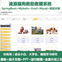 流浪猫狗救助救援网站_java_SpringBoot_Vu