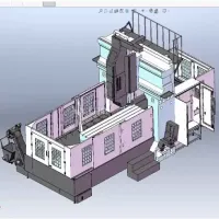 共一百余套数控机床三维模型，加工中心三维模型，sw打开，大部