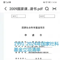 标价直拍，1991-2024年国家社科基金立项
