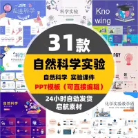 自然科学实验ppt模板物理生物化学实验课件介绍通用模版