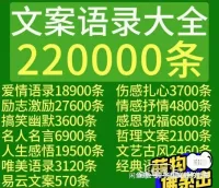【秒发】短视频热门文案素材_文安语录大全情感励志爆款文案语录