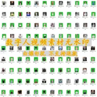 数字人形象800+，高清数字人形象素材，绿幕数字人视频，张嘴