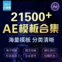 AE海量模板合集+AE模板21500套+