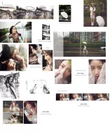 日系风相册模版_写真艺术照相册模板psd照片排版设计分层影楼