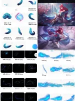 英雄联盟后期素材_阿狸灵魂莲华素材免扣特效png_psd_阿