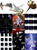 知更鸟素材独家更新！_崩坏星穹铁道知更鸟后期素材特效pngp