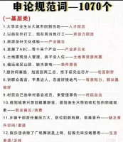 【自动发货】2025最新申论规范词1070条，直接背。
