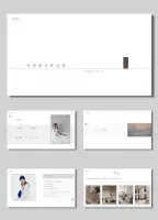 室内设计作品集PPT模板1套