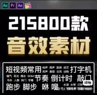 【自动秒发】全网最全剪辑音效包，专业分类，高质量素材，背景音