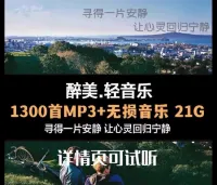 无损纯音乐安静优美好听背景bgm素材舒适放松MP3轻音乐包