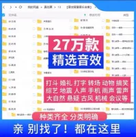 音效素材包背景音乐小说有声书影视配乐剪辑短视频PR后期AU音
