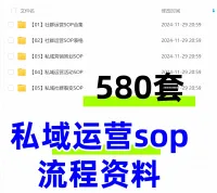 精选600+份私域社群运营资料sop流程搭建资料模版