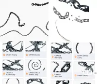 链电锯人玛奇玛大肠圈锁链cos后期合成Png图片素材链条素材