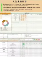 超高颜值个人日程表电子版人生规划模板OGSM年度月度计划目标