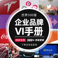 大厂500强企业品牌VI手册VIS视觉识别系统设计Vi系统模